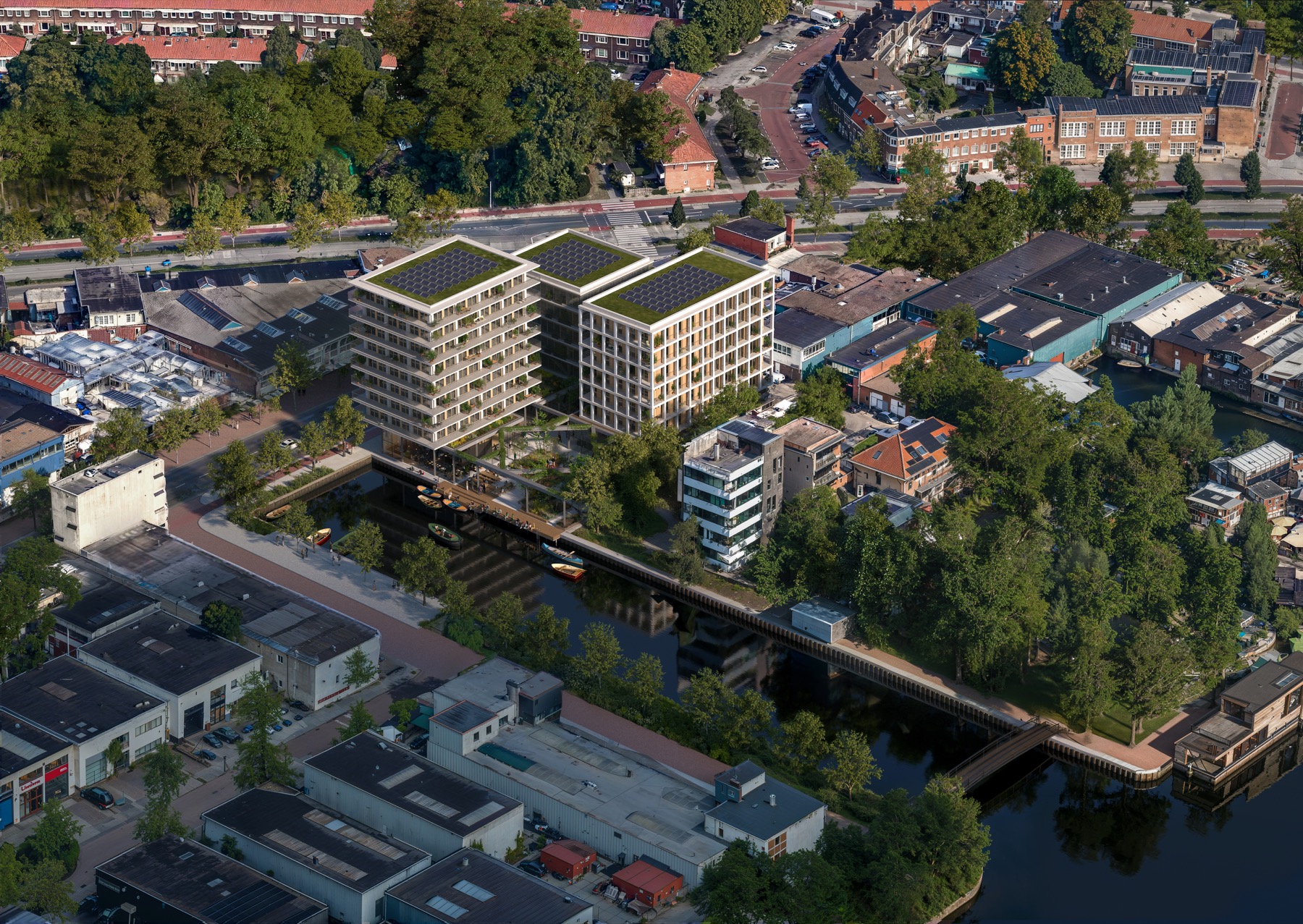 Artist impression van De Teunis aan het water